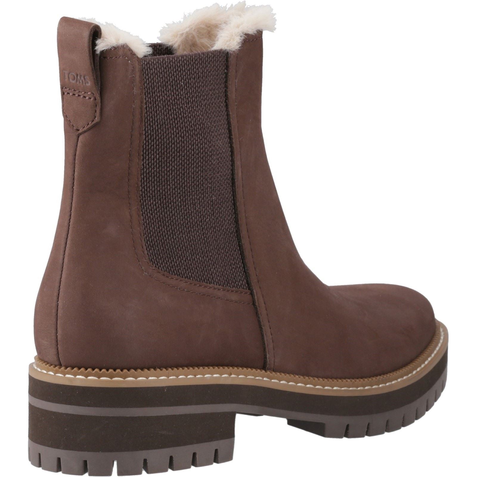 TOMS Bennet Leder Damen Dunkelbraune Stiefel