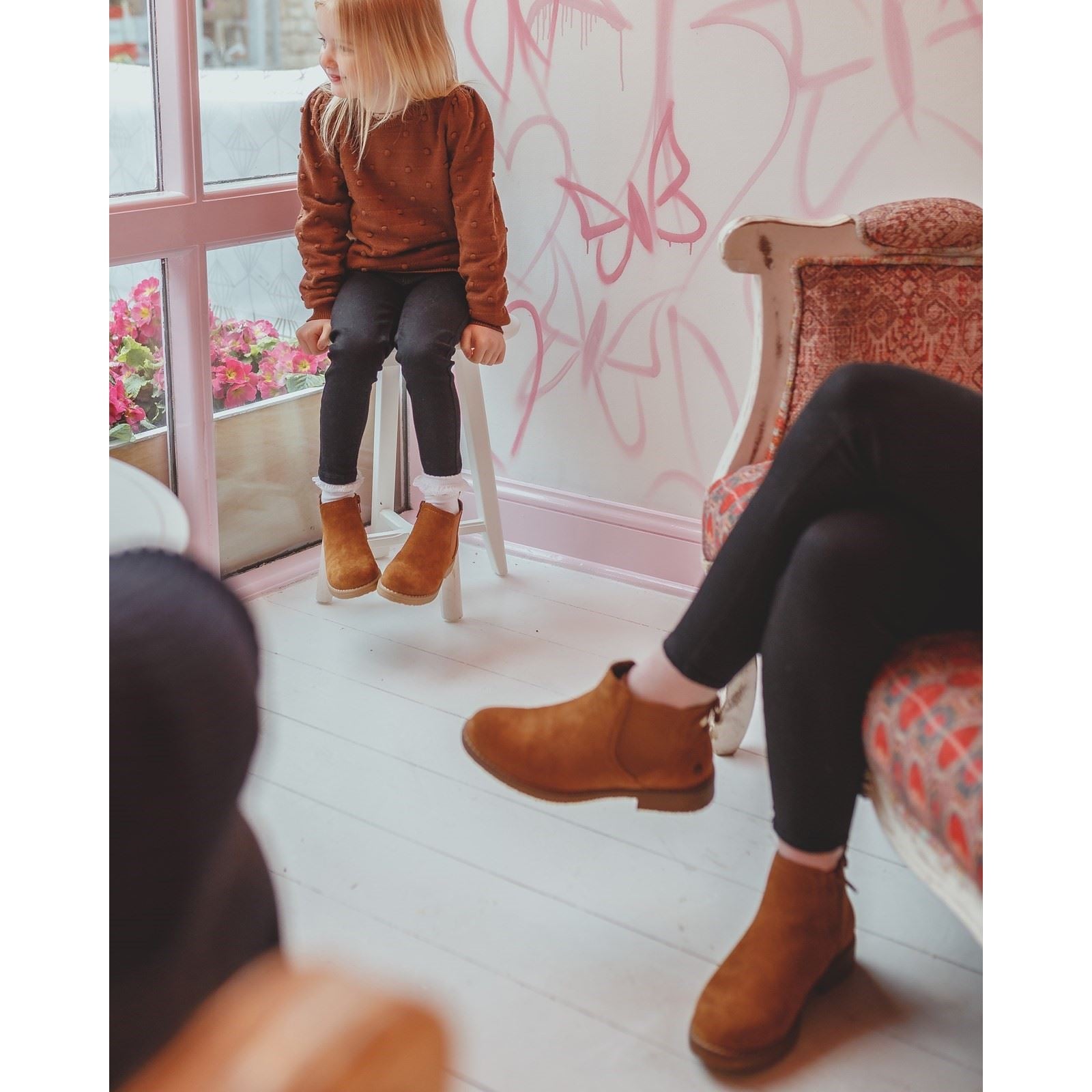 Hush Puppies Maddy Wildleder Damen Stiefeletten In Tan