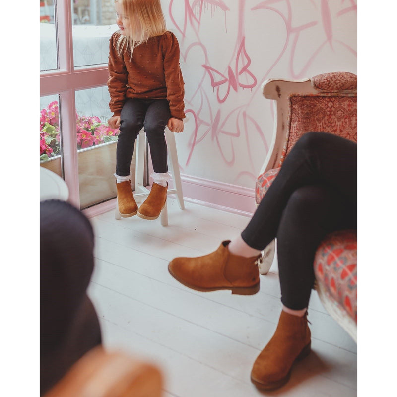 Hush Puppies Maddy Wildleder Damen Stiefeletten In Tan