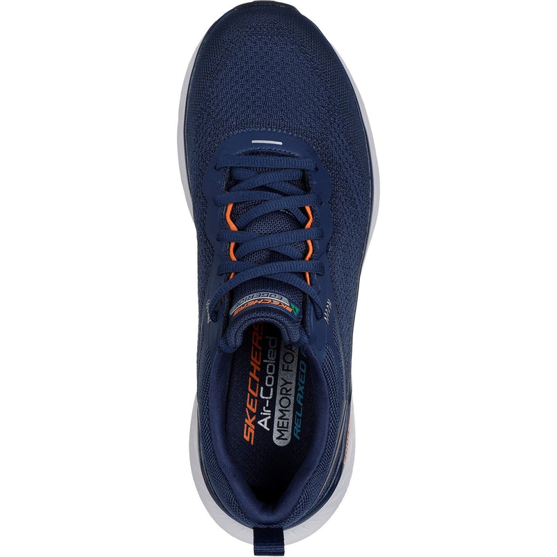 Skechers Edgeride Exxo Herren Sneaker In Marineblau/Orange