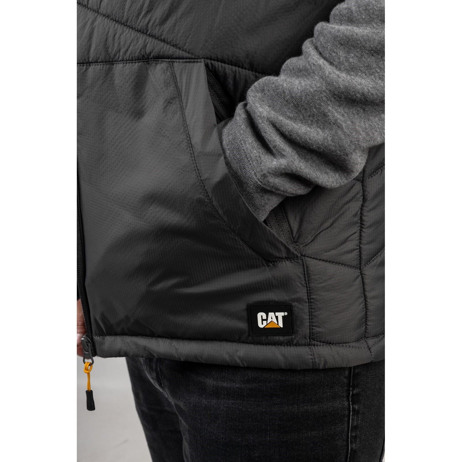Caterpillar Essentials Body Warmer Herren Schwarze Westen