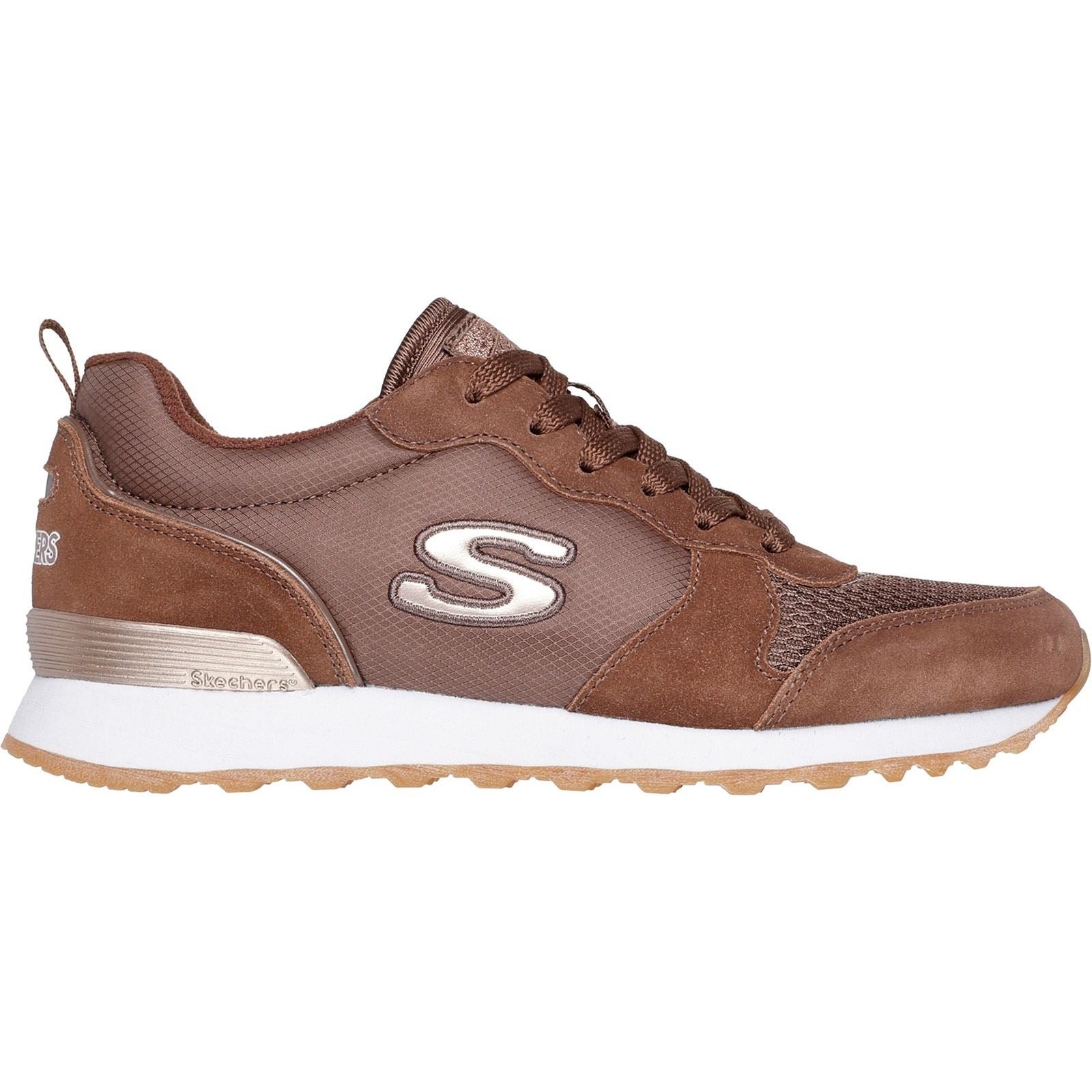 Skechers OG 85 Goldn Gurl Leder Damenschokolade Sneakers