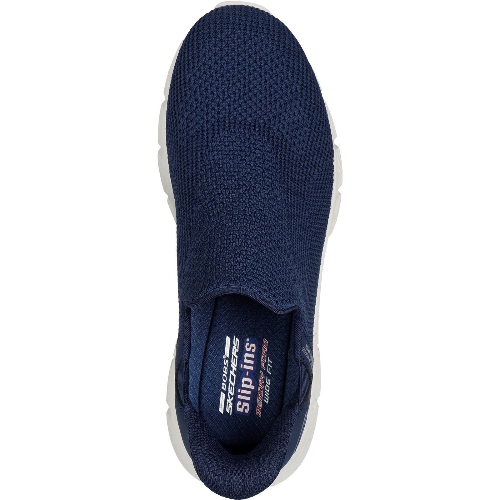 Skechers BOBS Sport B Flex Resilient Textile Herren Navy Sneakers