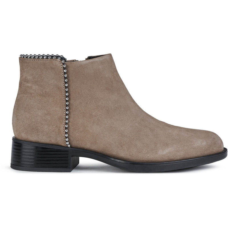 Geox Resia Wildleder Damenstiefel In Dunkelbeige