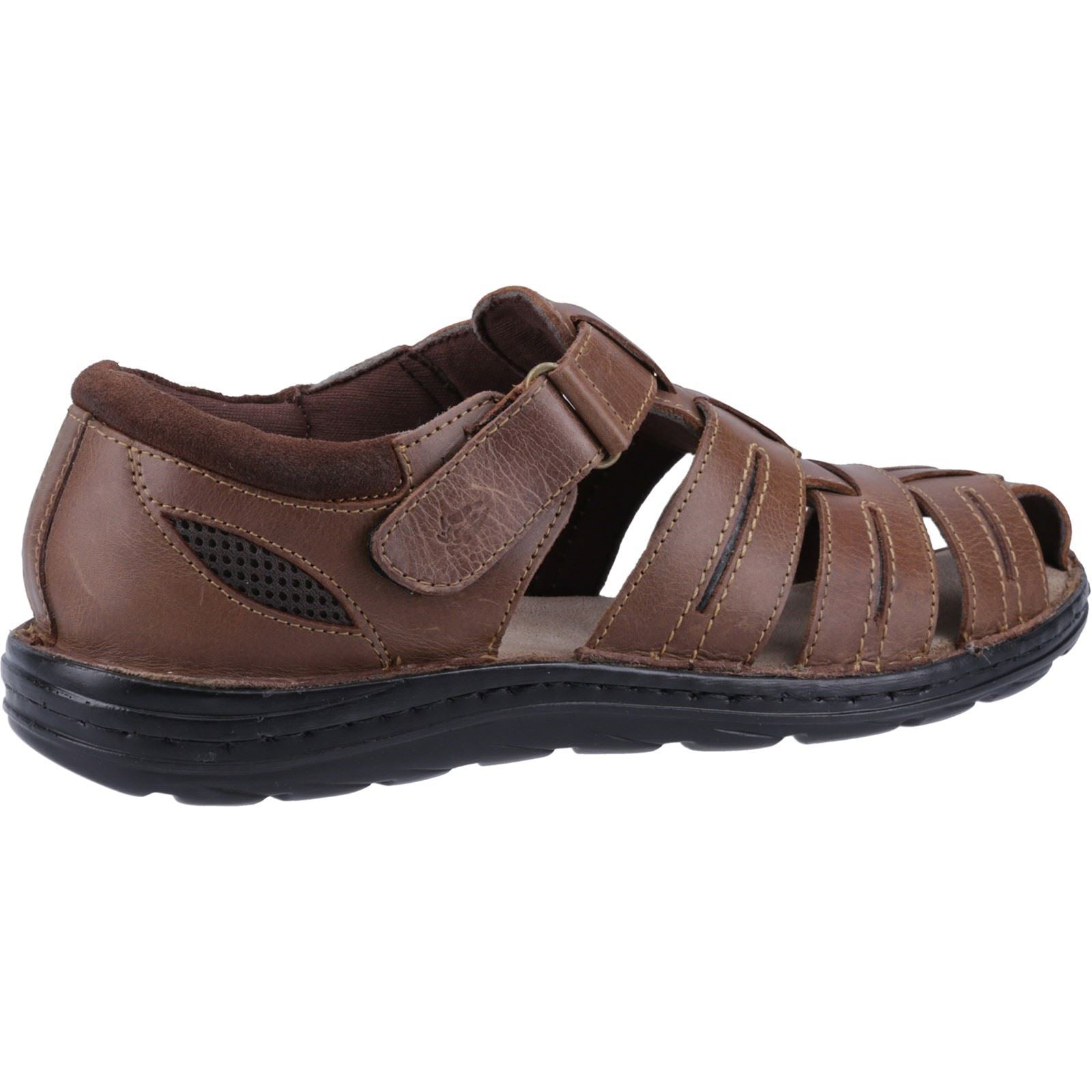 Hush Puppies Albert Herren Sandalen Aus Braunem Leder