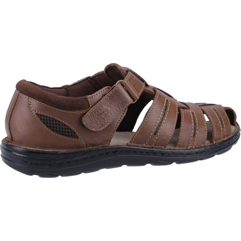Hush Puppies Albert Herren Sandalen Aus Braunem Leder