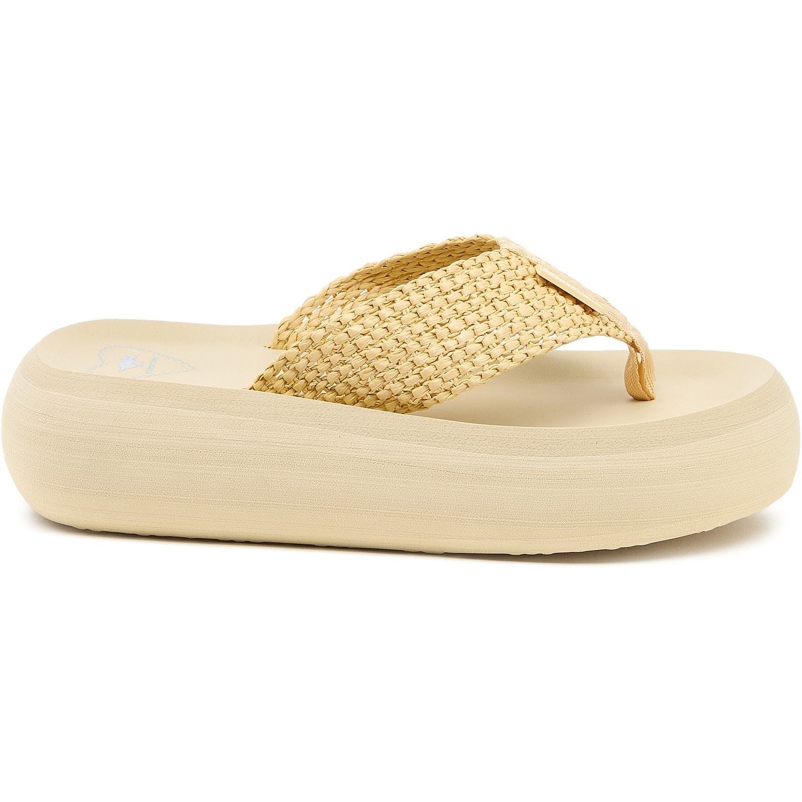 Rocket Dog Sandy Raffia Damen Natur Sandalen Aus Textil