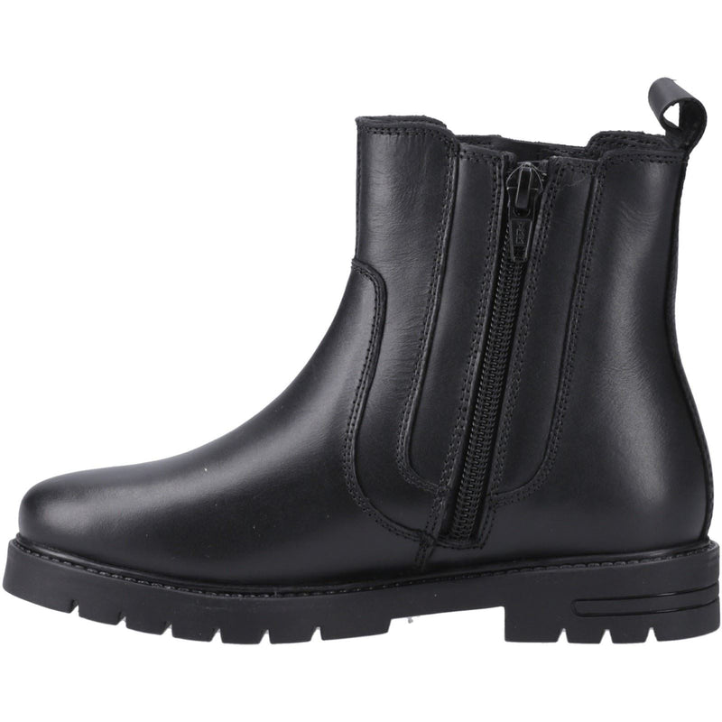 Hush Puppies Liana Mädchen Schwarze Farbe Lederstiefel