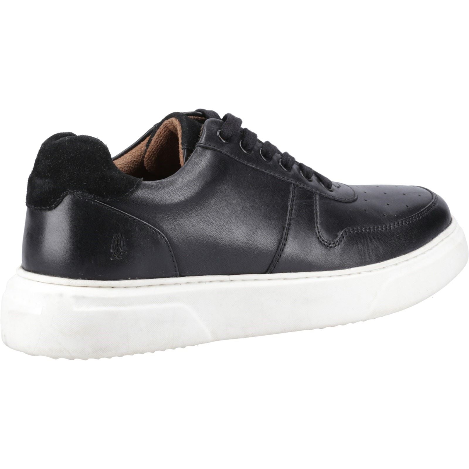 Hush Puppies Wyatt Herren Schwarz Leder Sneaker