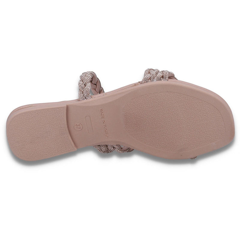Dune Lassa Synthetische Damen Nude Sandalen