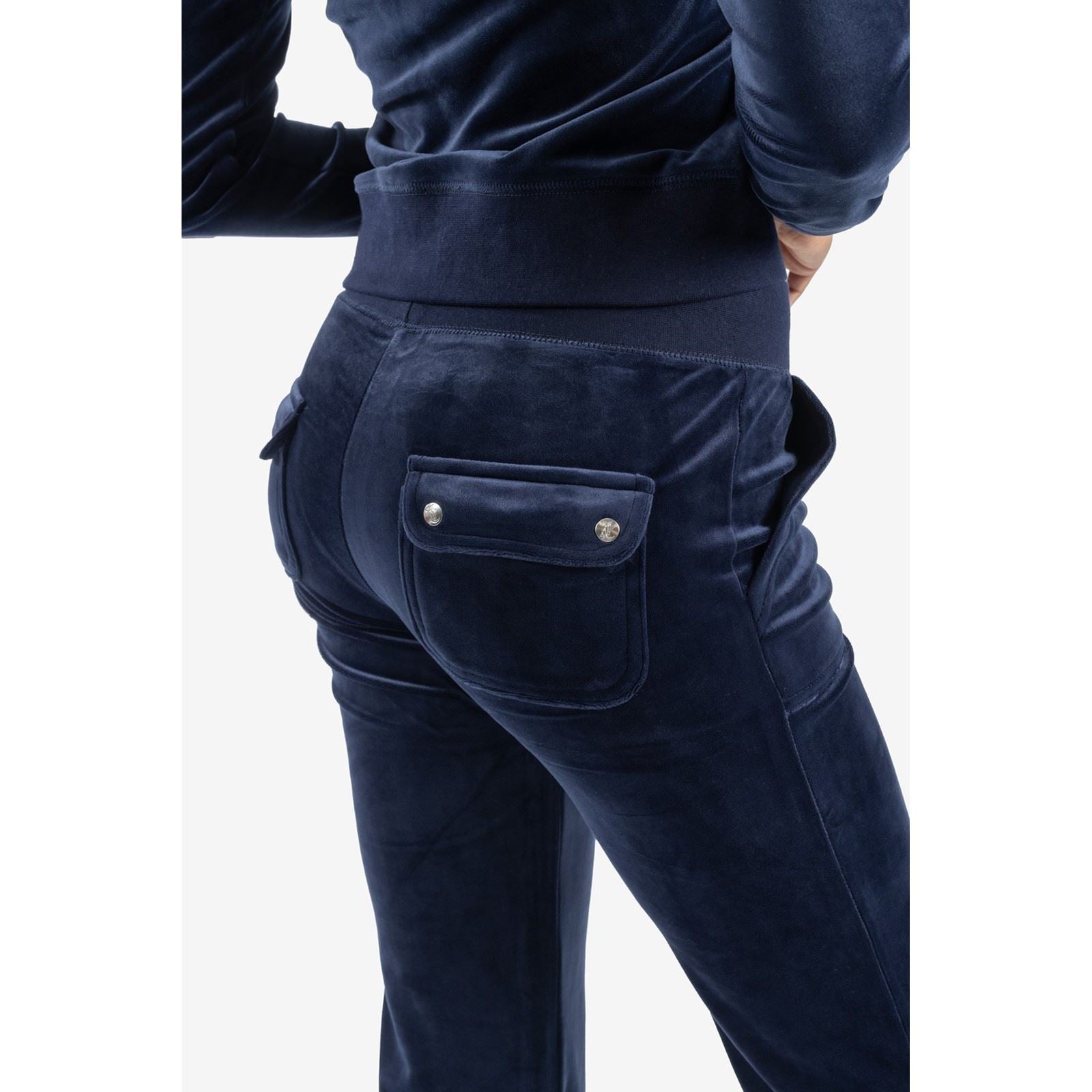 Juicy Couture Del Ray Polyester Damen Blaue Jogginghosen