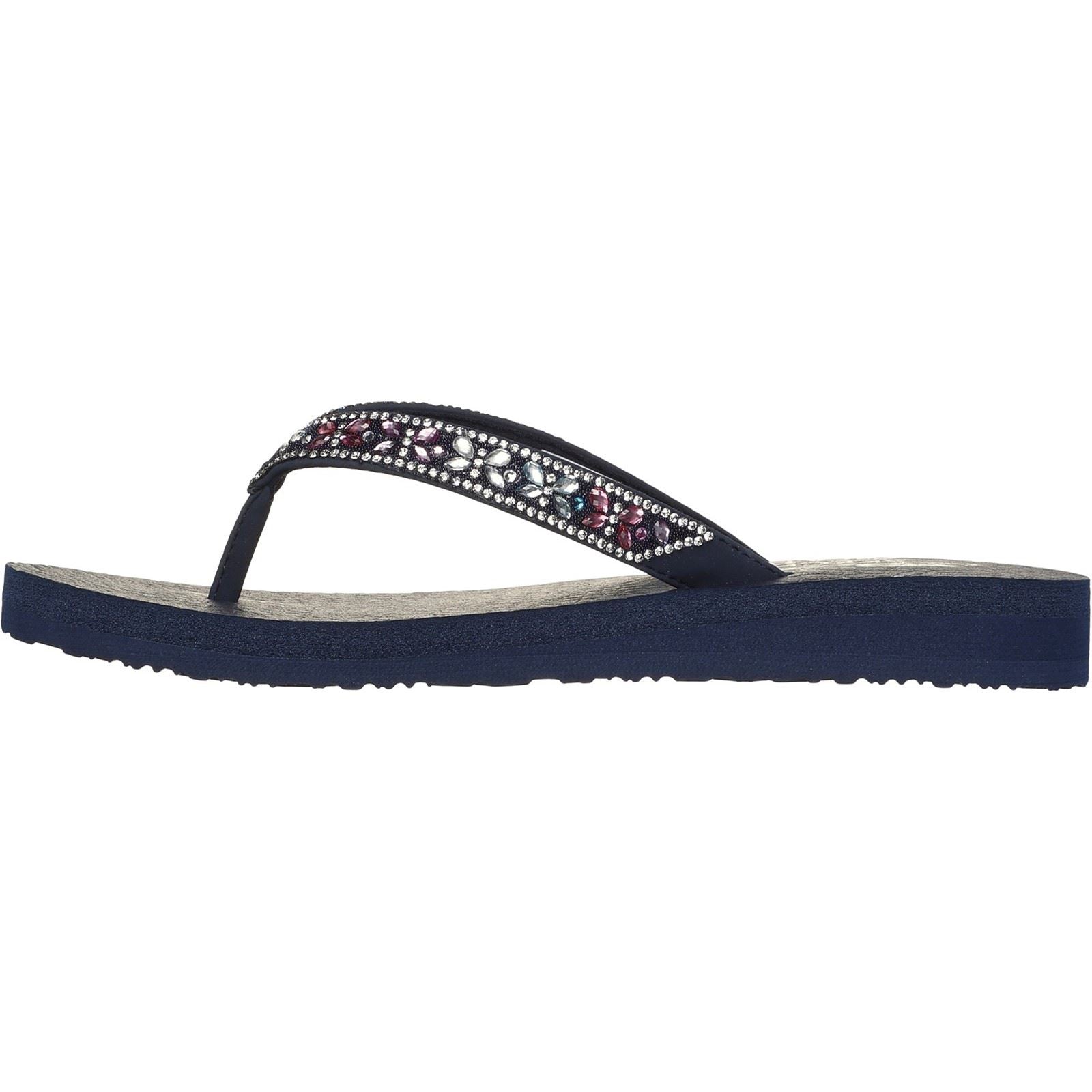 Skechers Meditation - Butterfly Garden Damen-Sandalen Aus Synthetik In Marine/Mehrfarbig