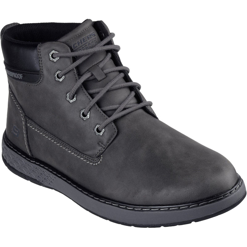 Skechers Garlan Deno Herren Stiefeletten Aus Polyurethan In Anthrazit