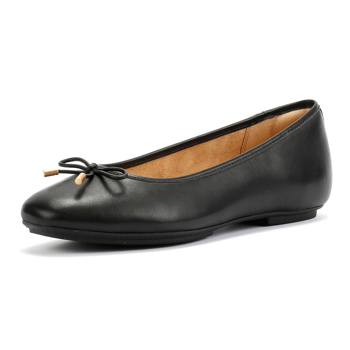 FitFlop Delicato Damen Ballerinas Aus Schwarzem Leder