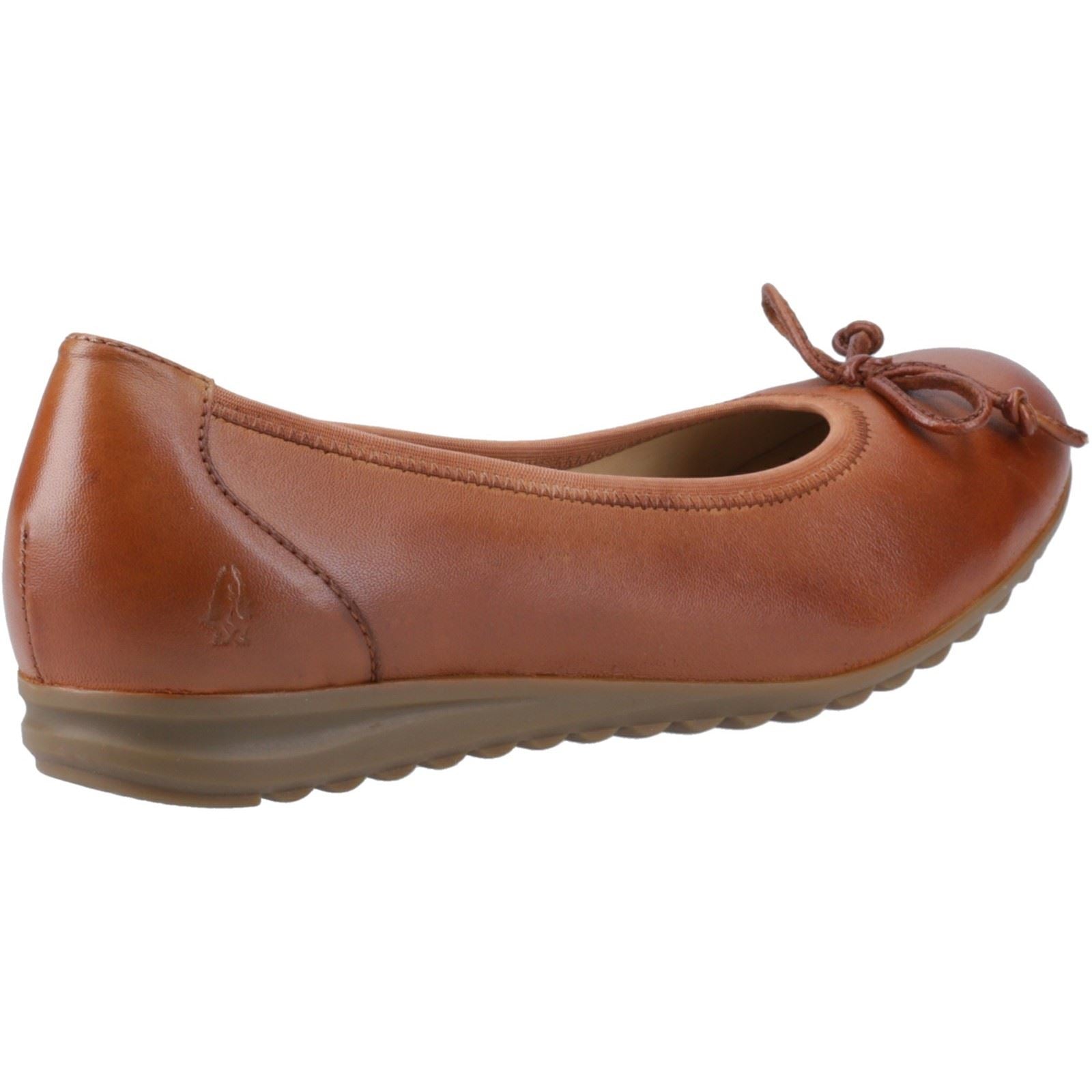 Hush Puppies Lucille Damen Flache Schuhe aus Leder in Tan