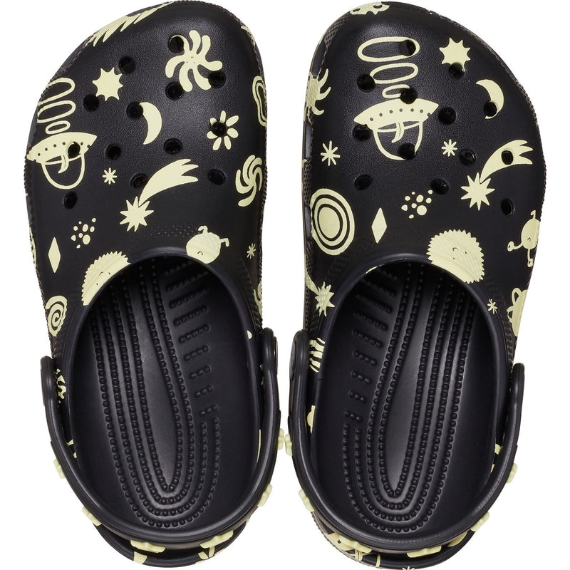 Crocs Classic Graphic Thermoplastische Schwarze Slipper