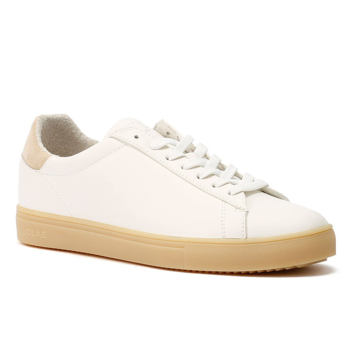 Clae Bradley Leder Herren Weiße Sneakers