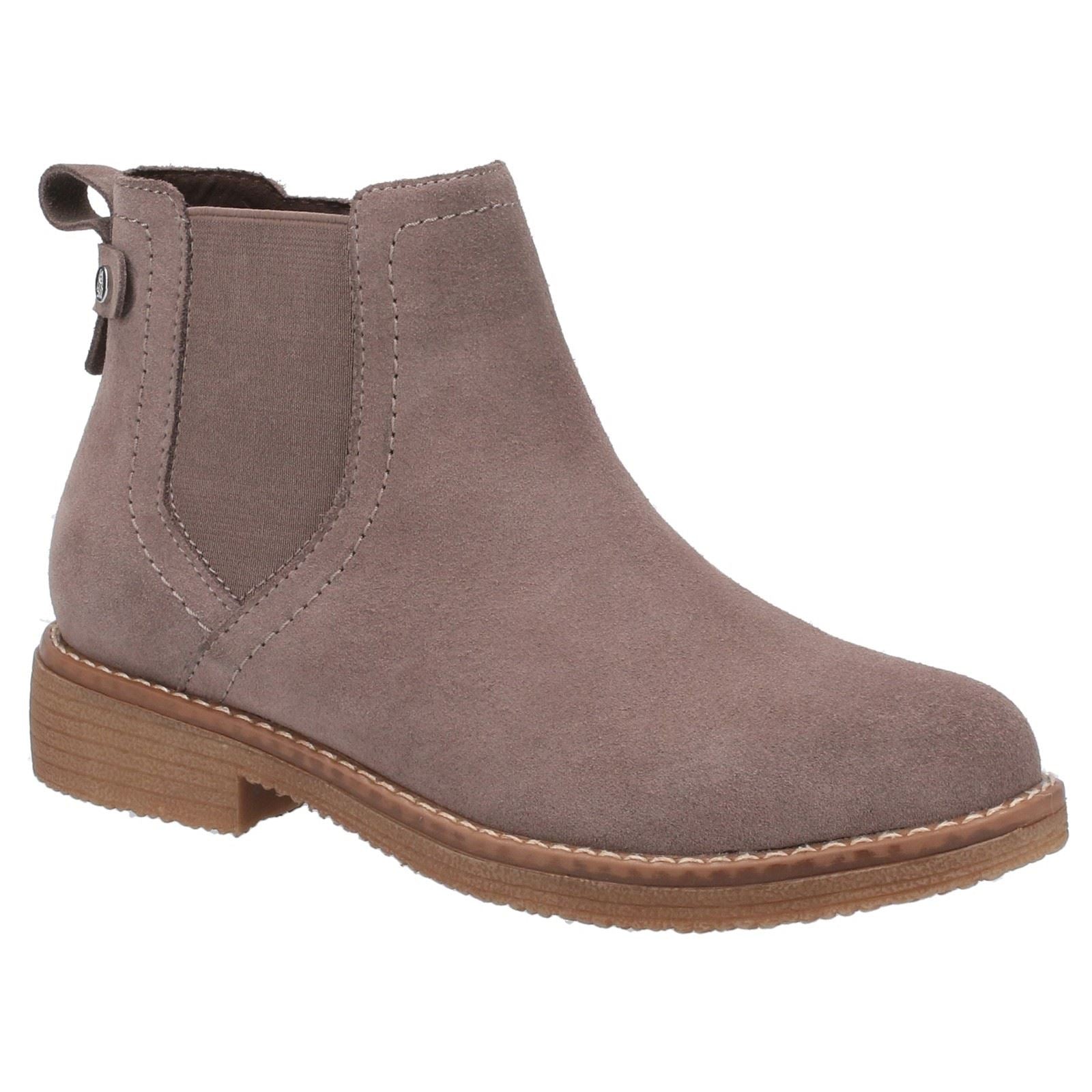 Hush Puppies Maddy Wildleder Damen Graue Stiefel