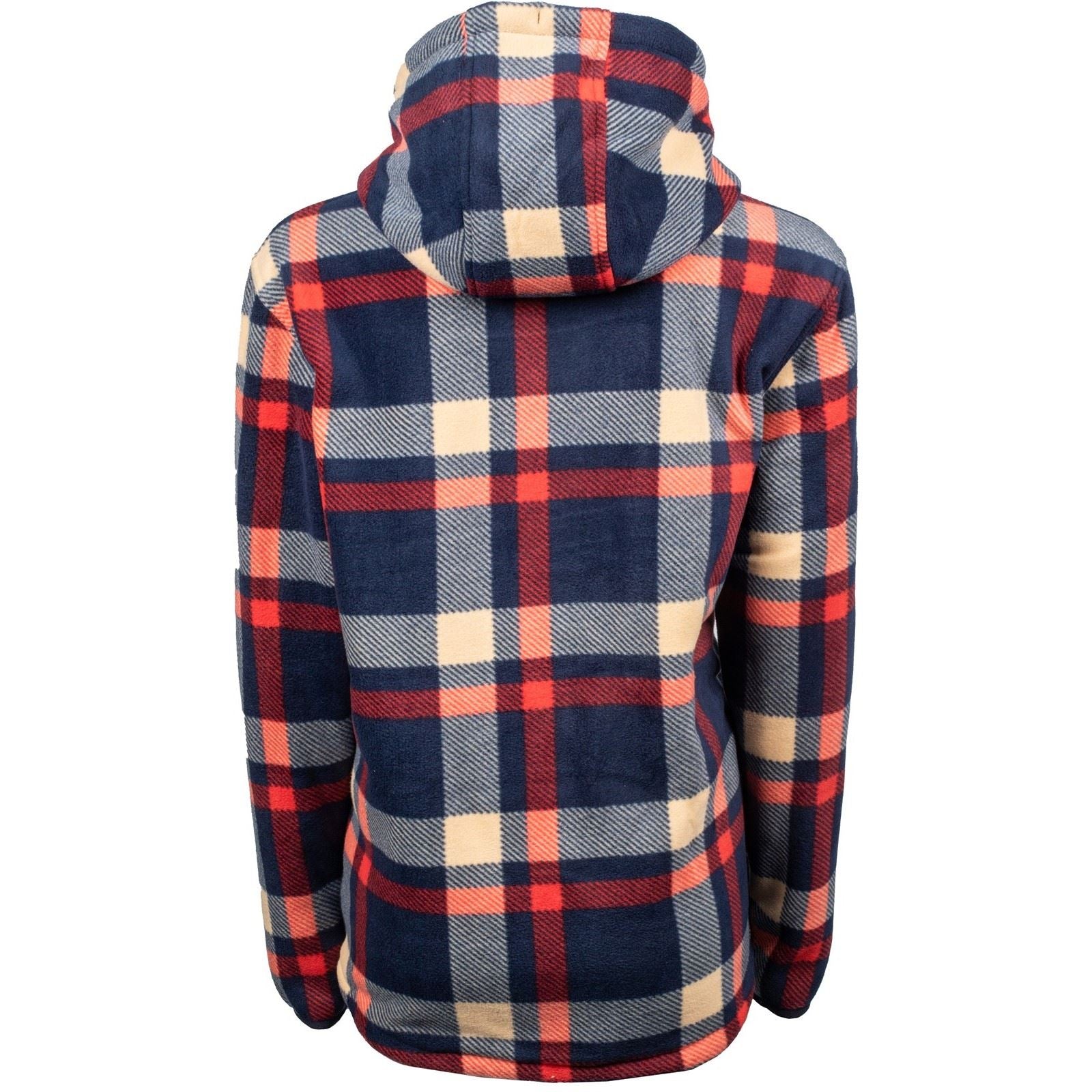 Hard Yakka Check Zoodie Polyester Damen Blau Kapuzenpullover