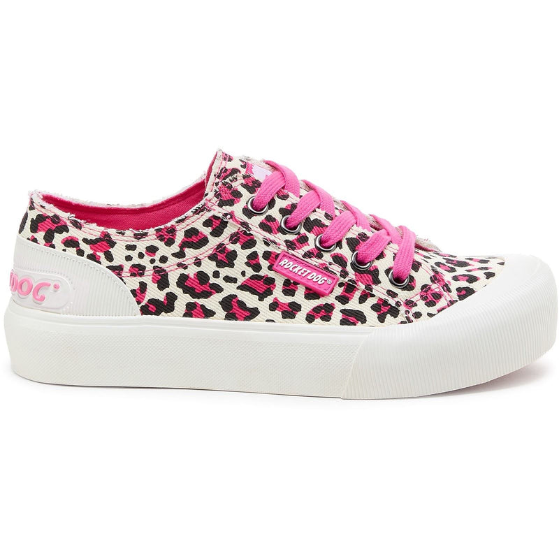 Rocket Dog Jazzin Plus Monroe Damen Sneaker Aus Baumwolle In Leuchtendem Pink
