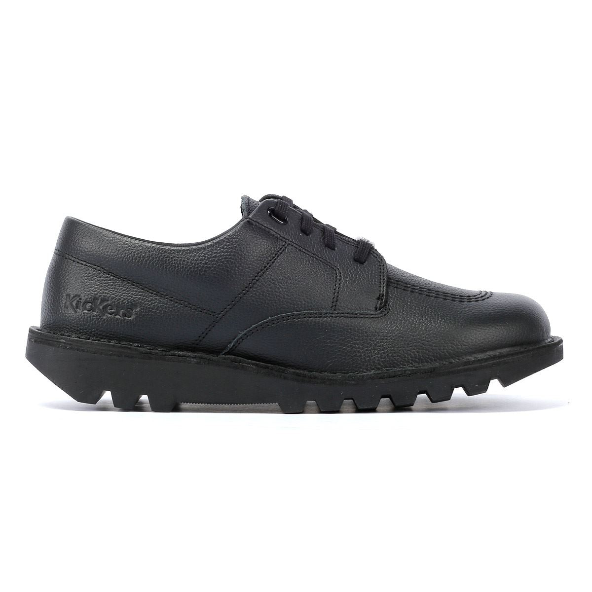 Kickers Kick Lo Tumble Leder Schwarze Schuhe