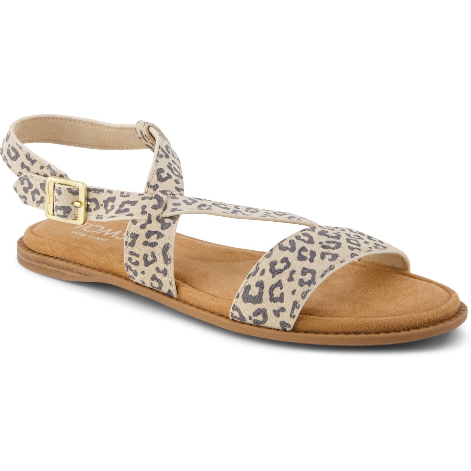 TOMS Mar Leder Damen Hausschuhe In Haferbrei