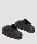 Dr. Martens Raine Athena Damen Schwarze Farbe Lederschlappen
