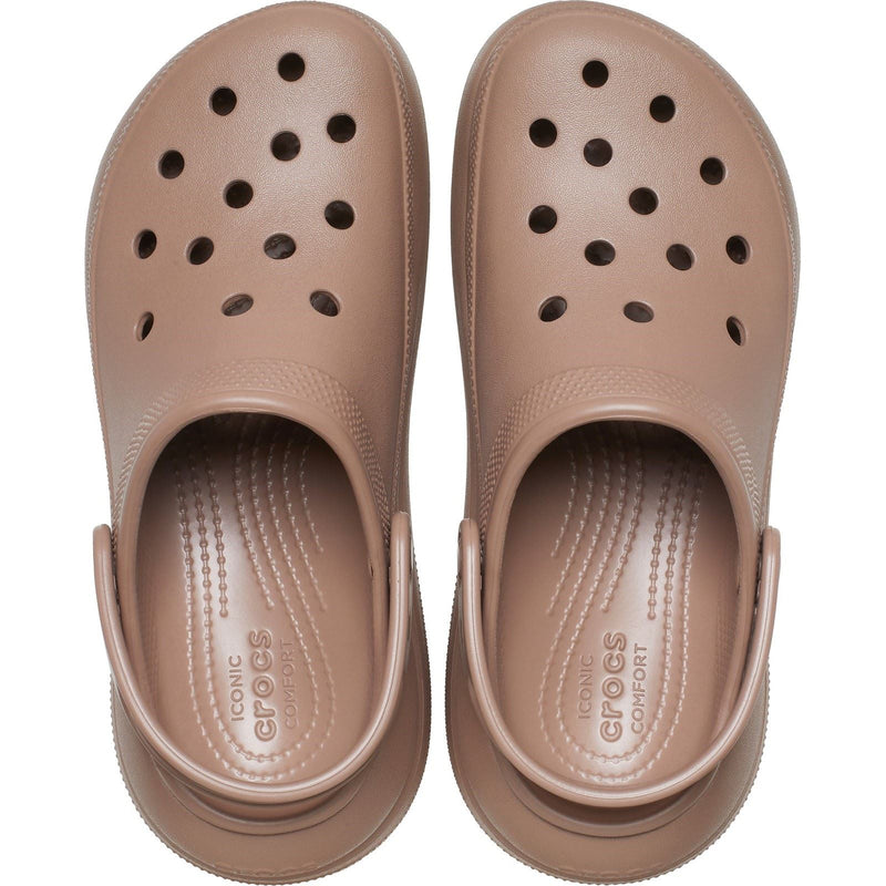 Crocs Classic Crush Eva Damen-Latte-Clogs