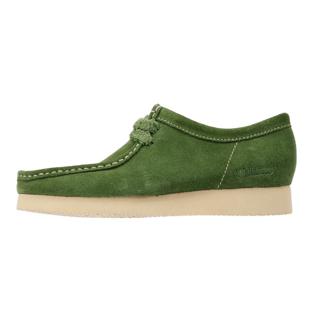 Clarks Originals Wallabee Day Herren Wildleder Schnürschuhe In Grün