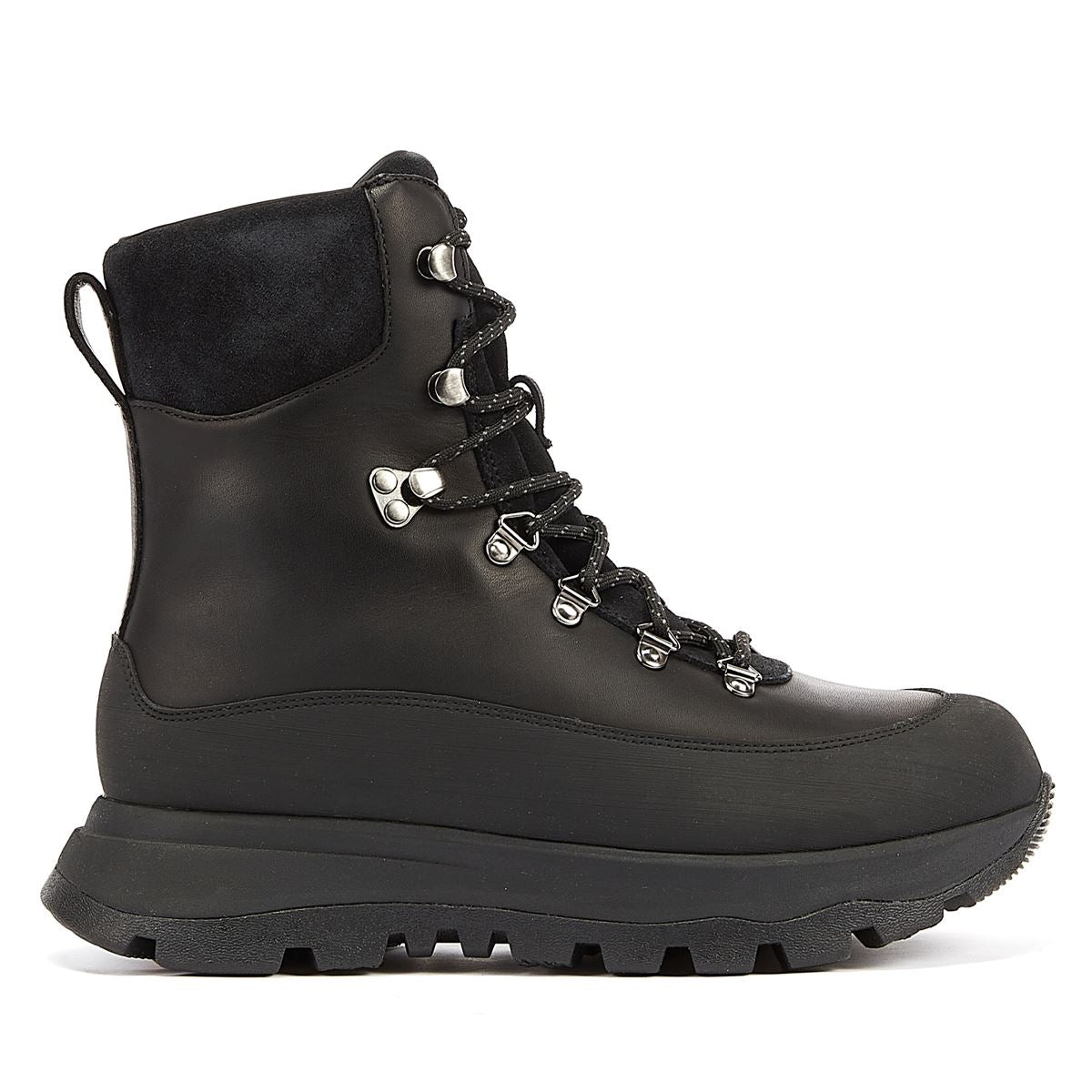 FitFlop Neo-D-Hyker-Lederschwarz Damenstiefel