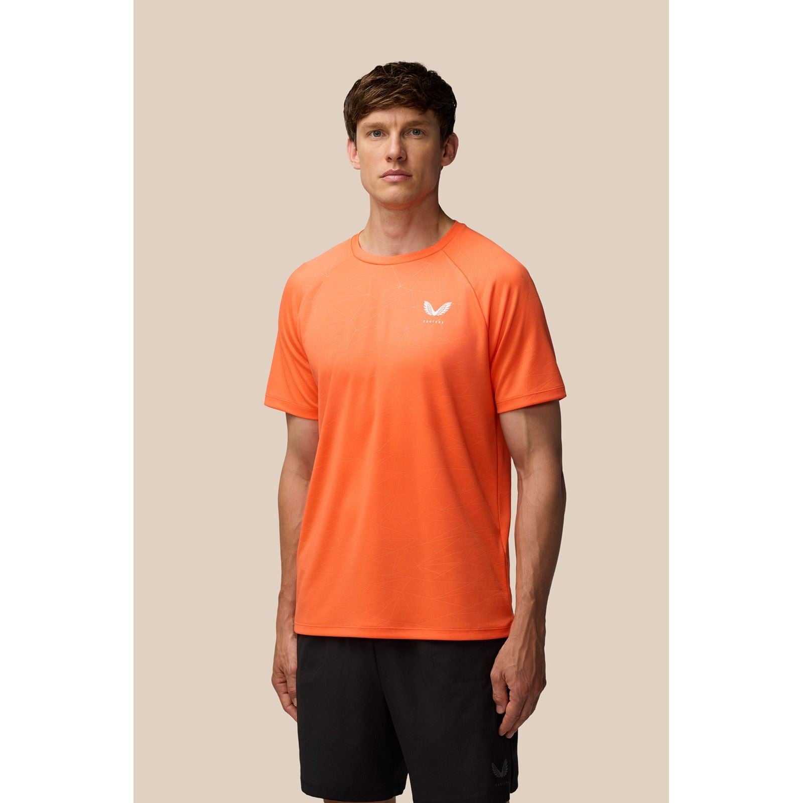 Castore Adapt Training T-Shirt Polyester Herren Orange Sportshirts