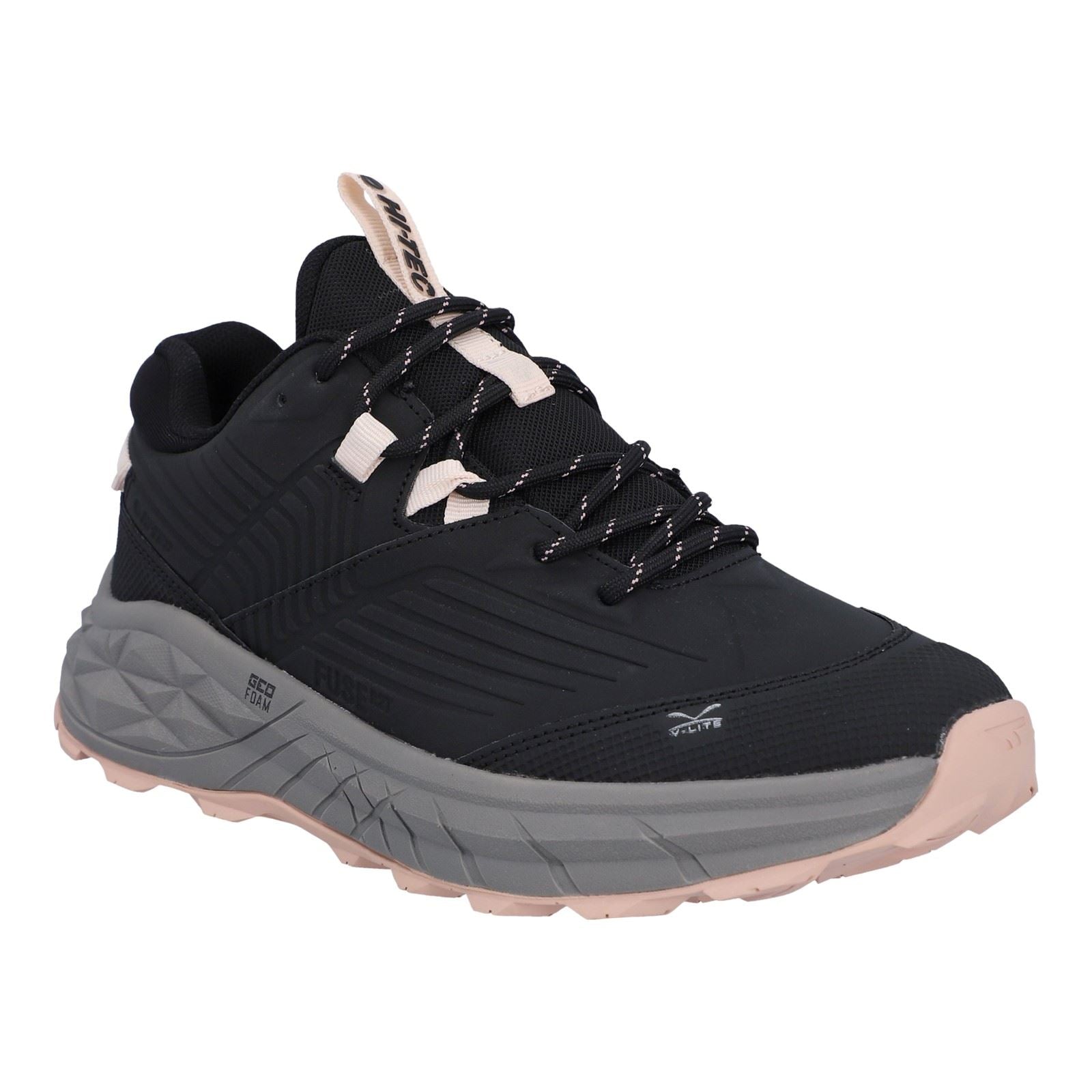 Hi-Tec Fuse Trek Polyester Damen Schwarz/Steeple Grey/Cameo Rose Sneakers