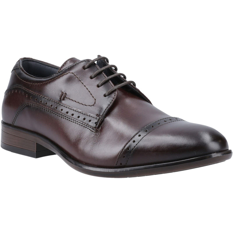 Pod Ralph Leder Herren Kastanienbraune Oxford-Schuhe