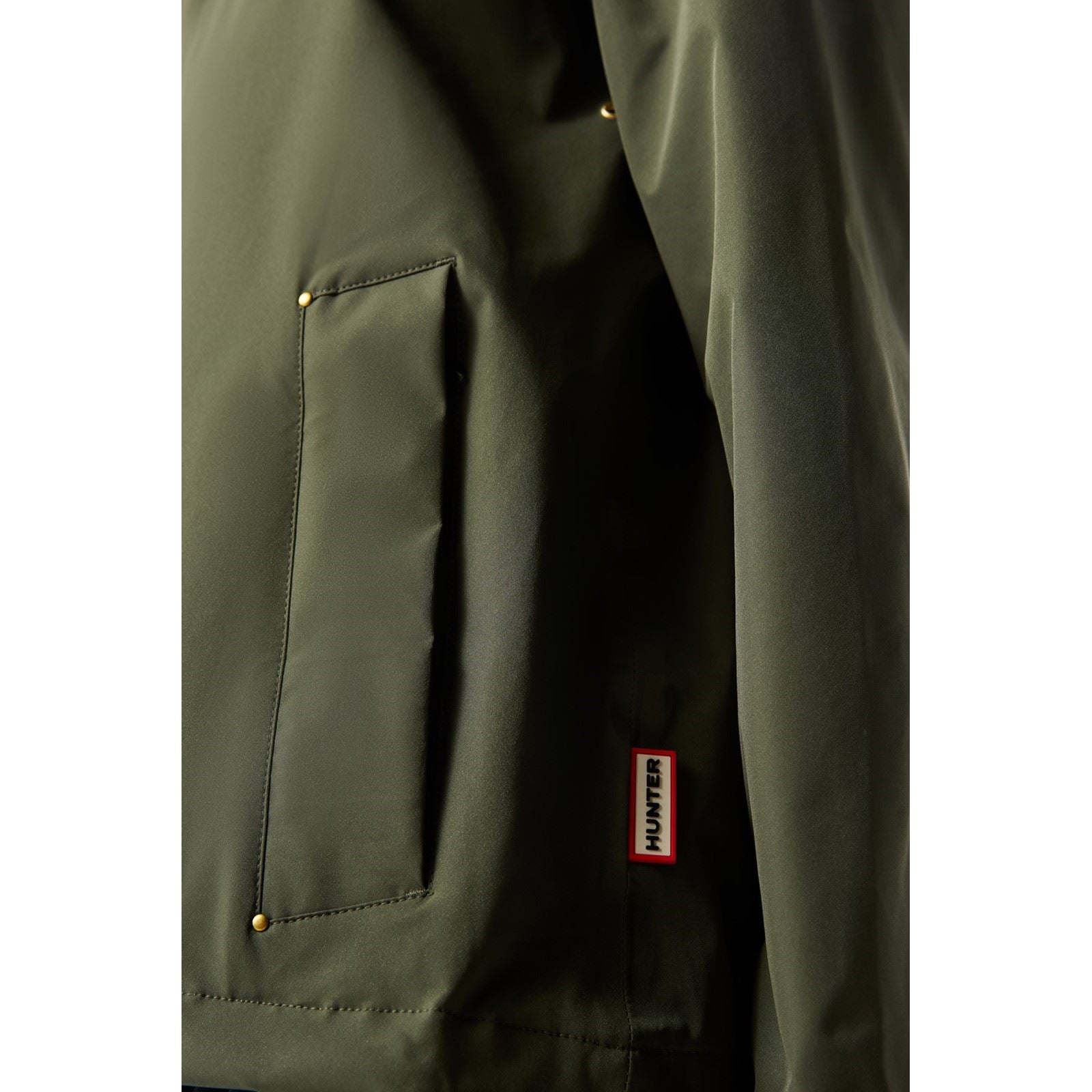 Hunter Original Lightweight Waterproof Damen Grüne Regenjacke