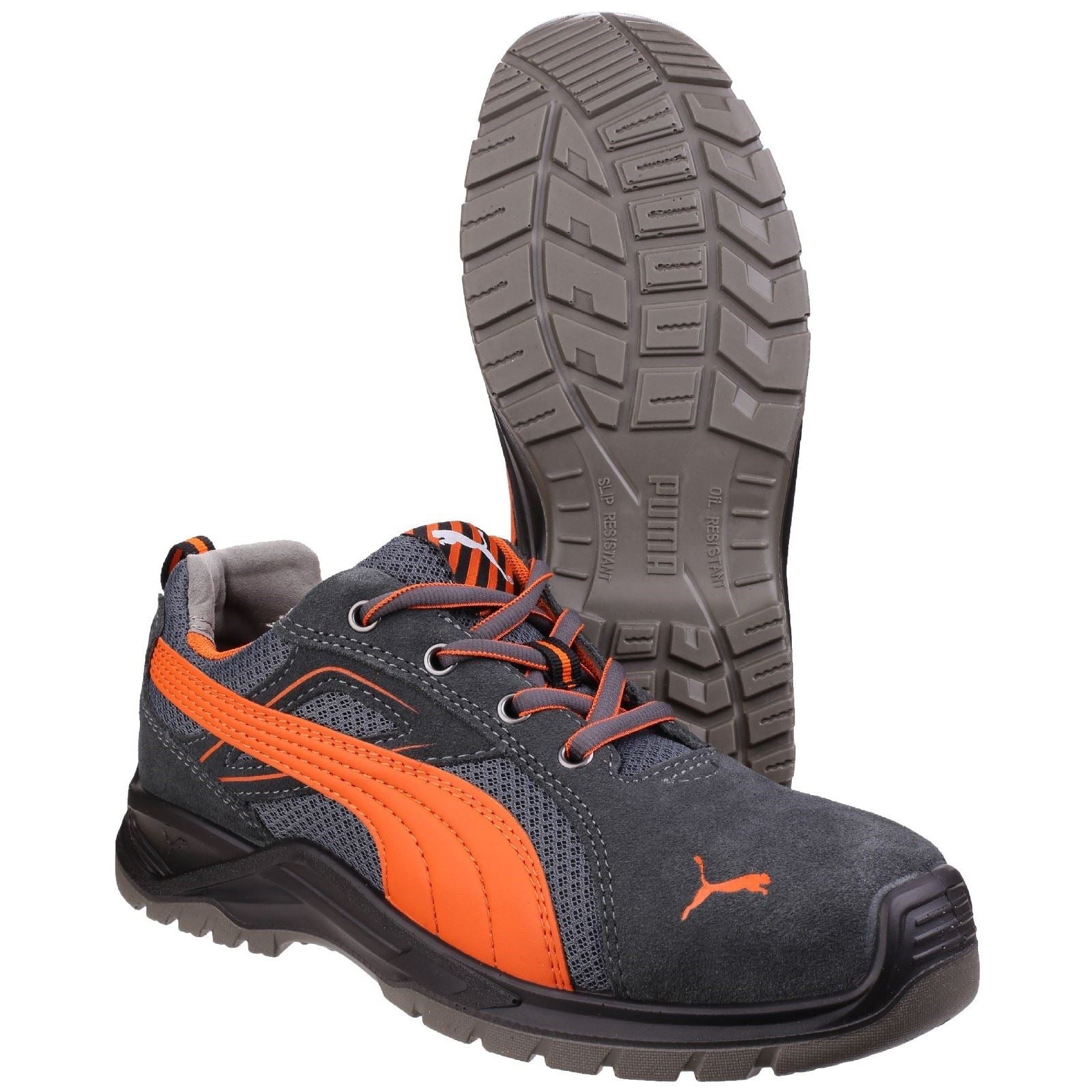 Puma Safety Omni Flash Low Wildleder Orange Sicherheitssneaker