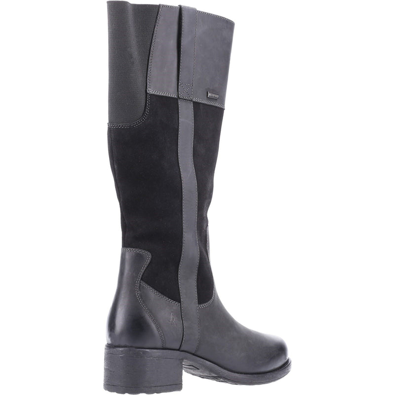 Hush Puppies Samara Damenstiefel Aus Schwarzem Wildleder