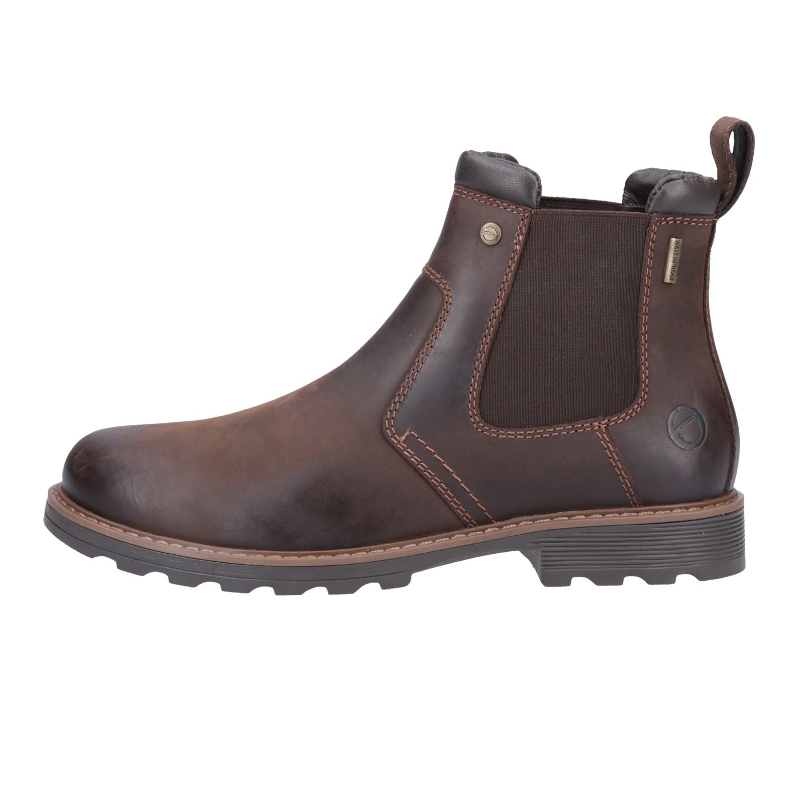 Cotswold Leafield Leder Herren Stiefel Braun