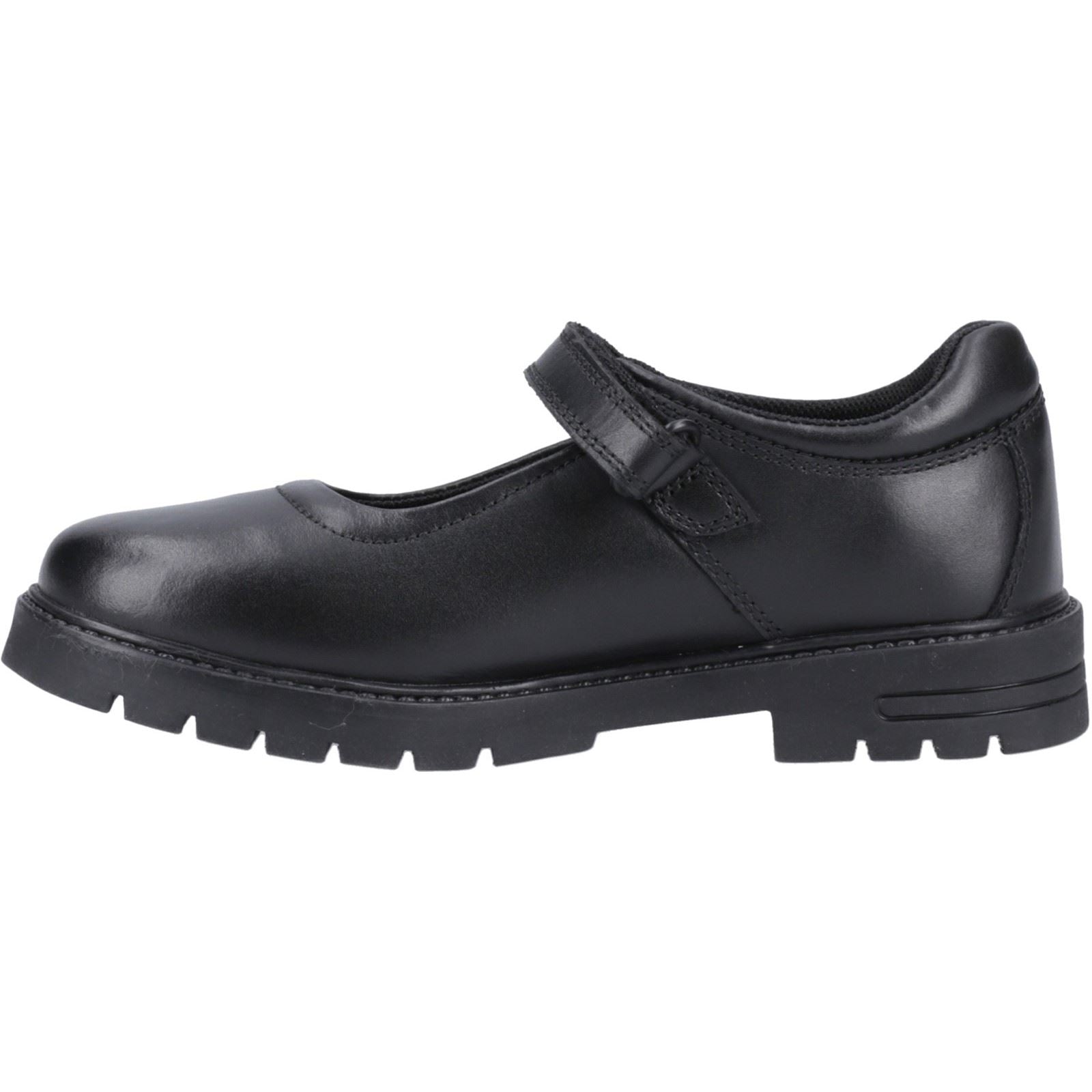 Hush Puppies Tanya Junior Mädchenschuhe Aus Schwarzem Leder