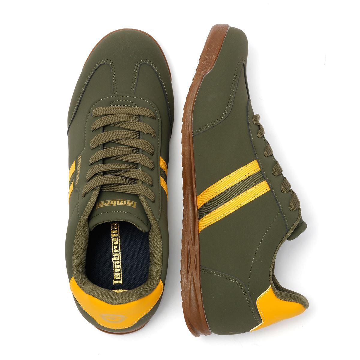 Lambretta Tackle Herren Grüne Sneaker