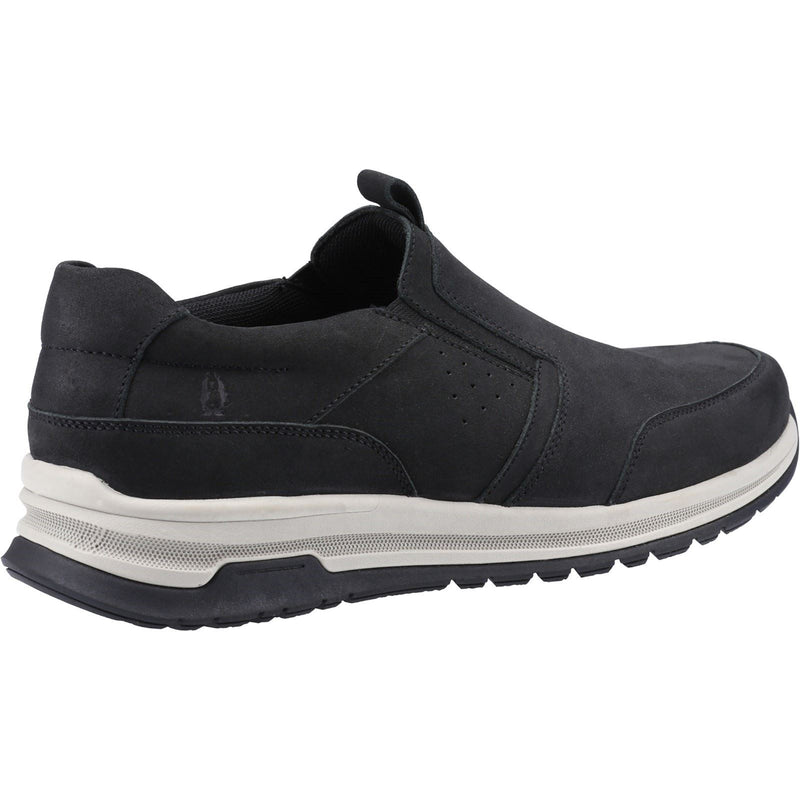 Hush Puppies Cole Leder Herren Schwarze Nubukloafer