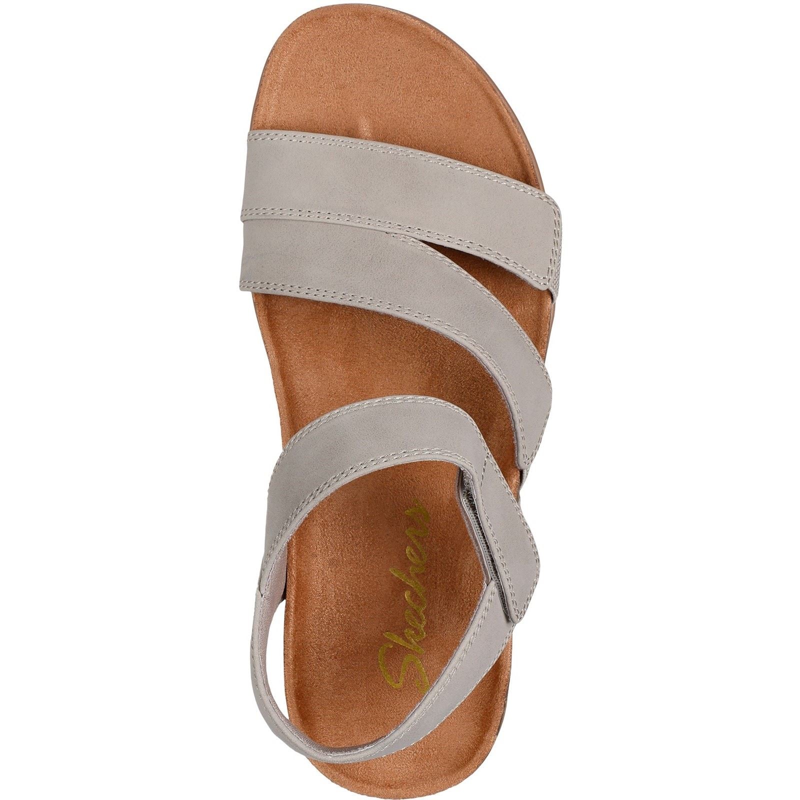 Skechers Lifted Comfort Polyurethan Damen Taupe Sandalen