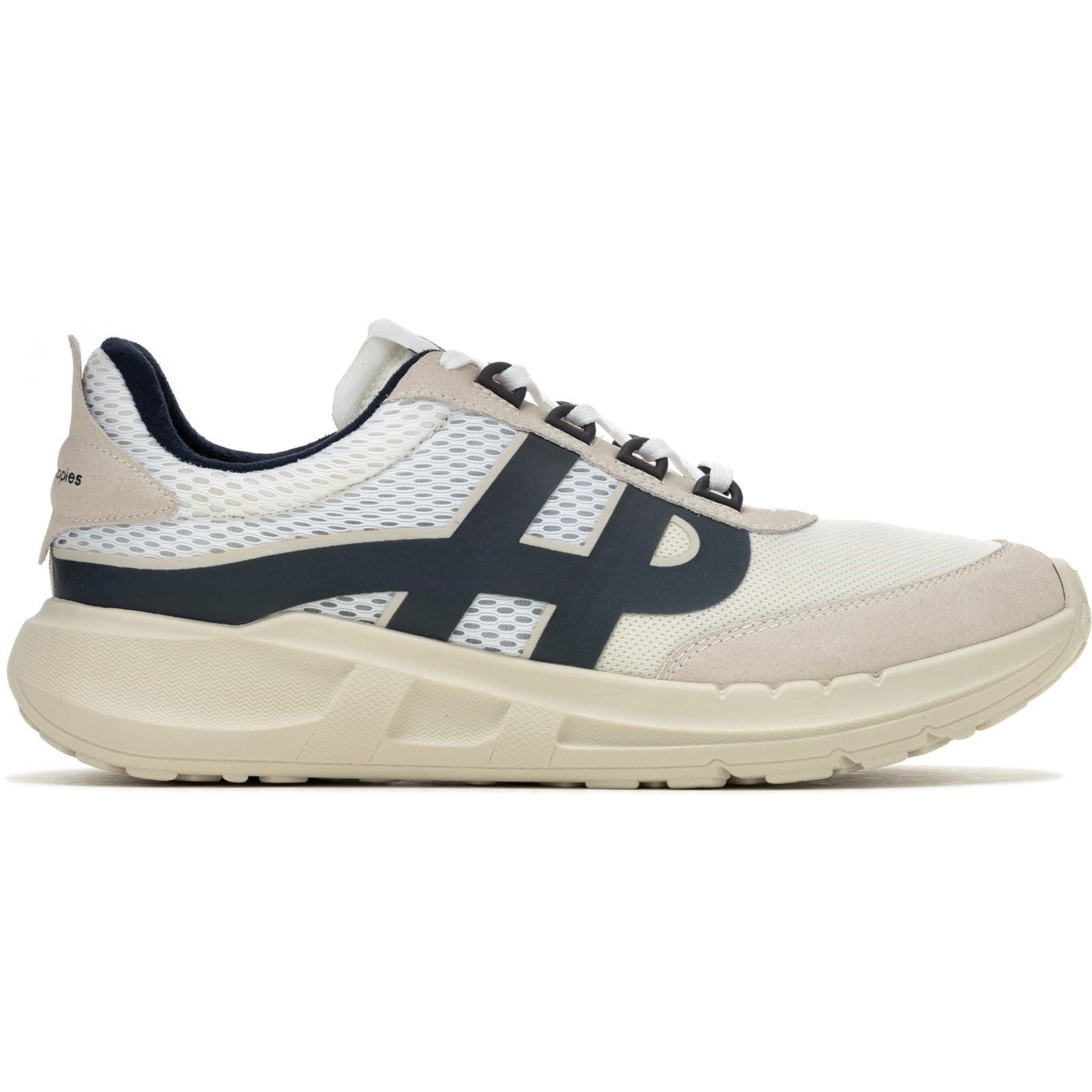 Hush Puppies Seventy8 Retro Runner Herren Sneaker Aus Weißem Wildleder