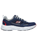 Skechers Oak Canyon Verketta Leder Herren Sneakers In Marineblau/Grau