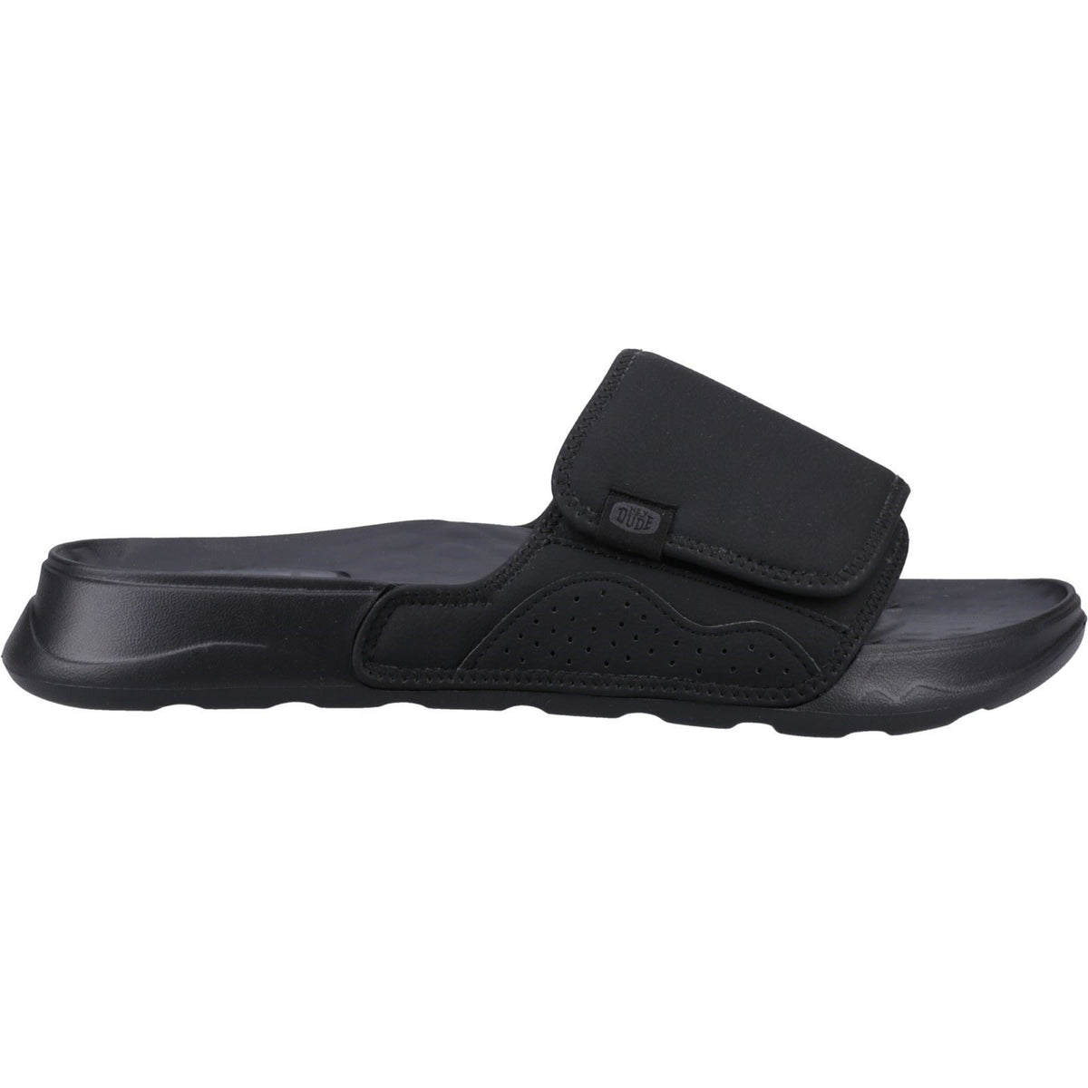 HEYDUDE Shore Slide Classic Polyester Herren Schwarze Slides