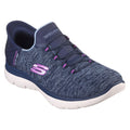 Skechers Summits Dazzling Haze Textile Damen Sneaker In Marineblau/Lila