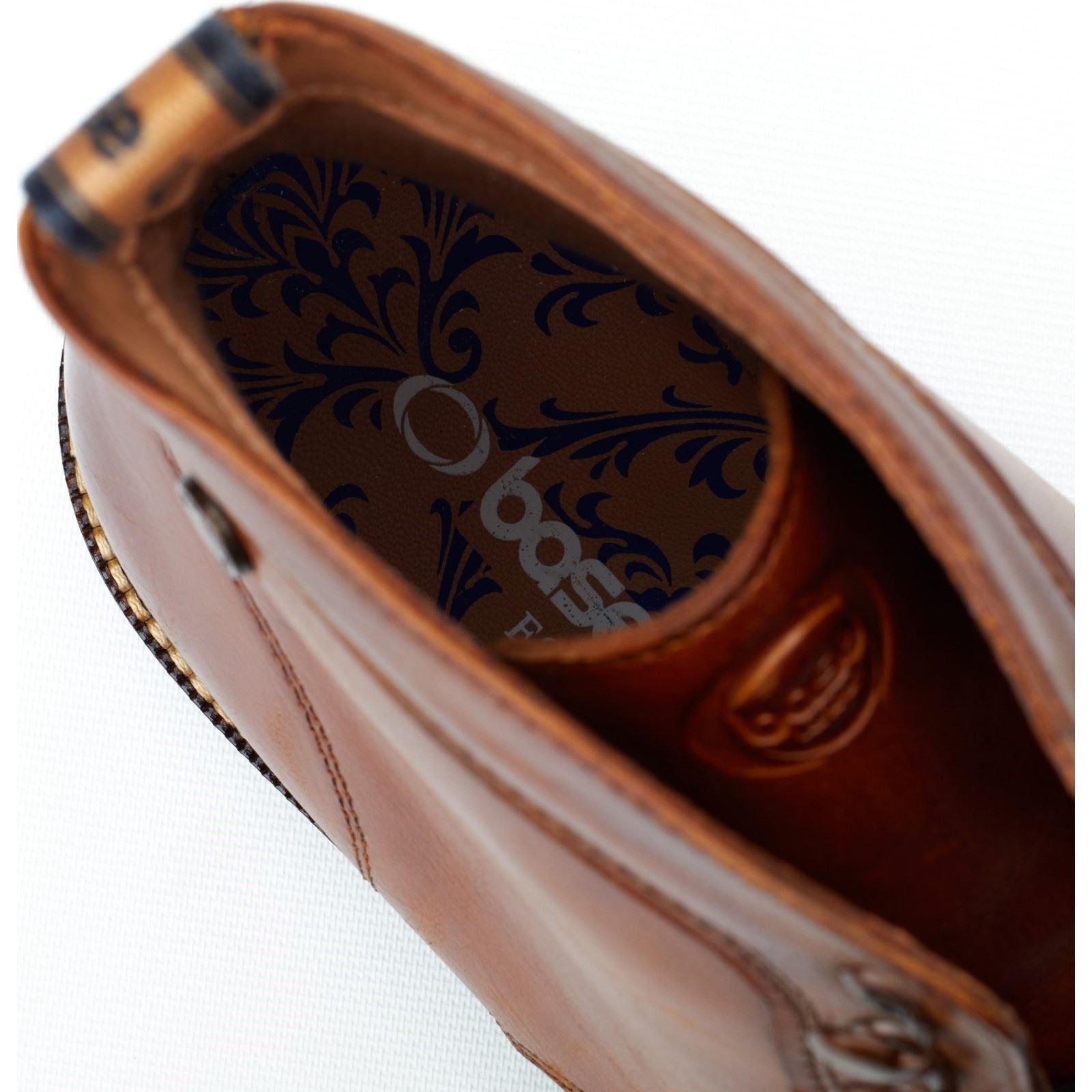 Base London Plymouth Leder Herren Verbrannte Hellbraune Stiefel