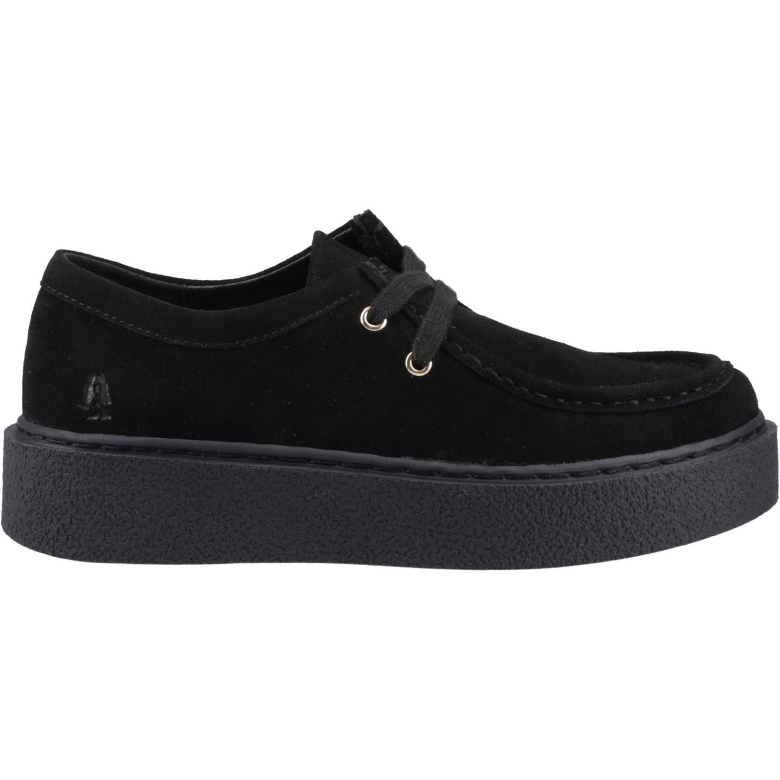 Hush Puppies Bridie Suede Damen Mokassins Aus Schwarzem Leder
