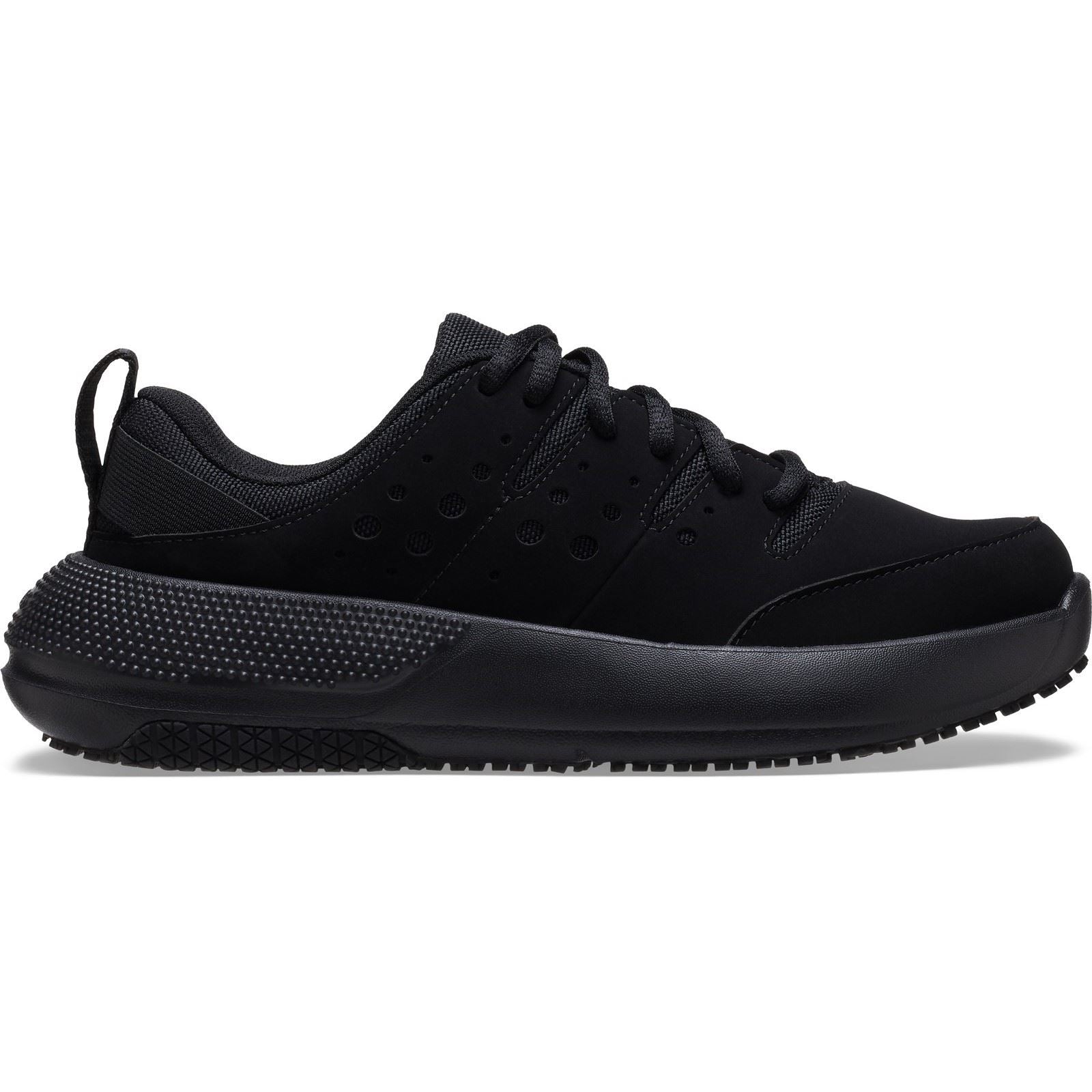 Crocs On the Clock Polyurethan Damen Sneaker In Triple Black