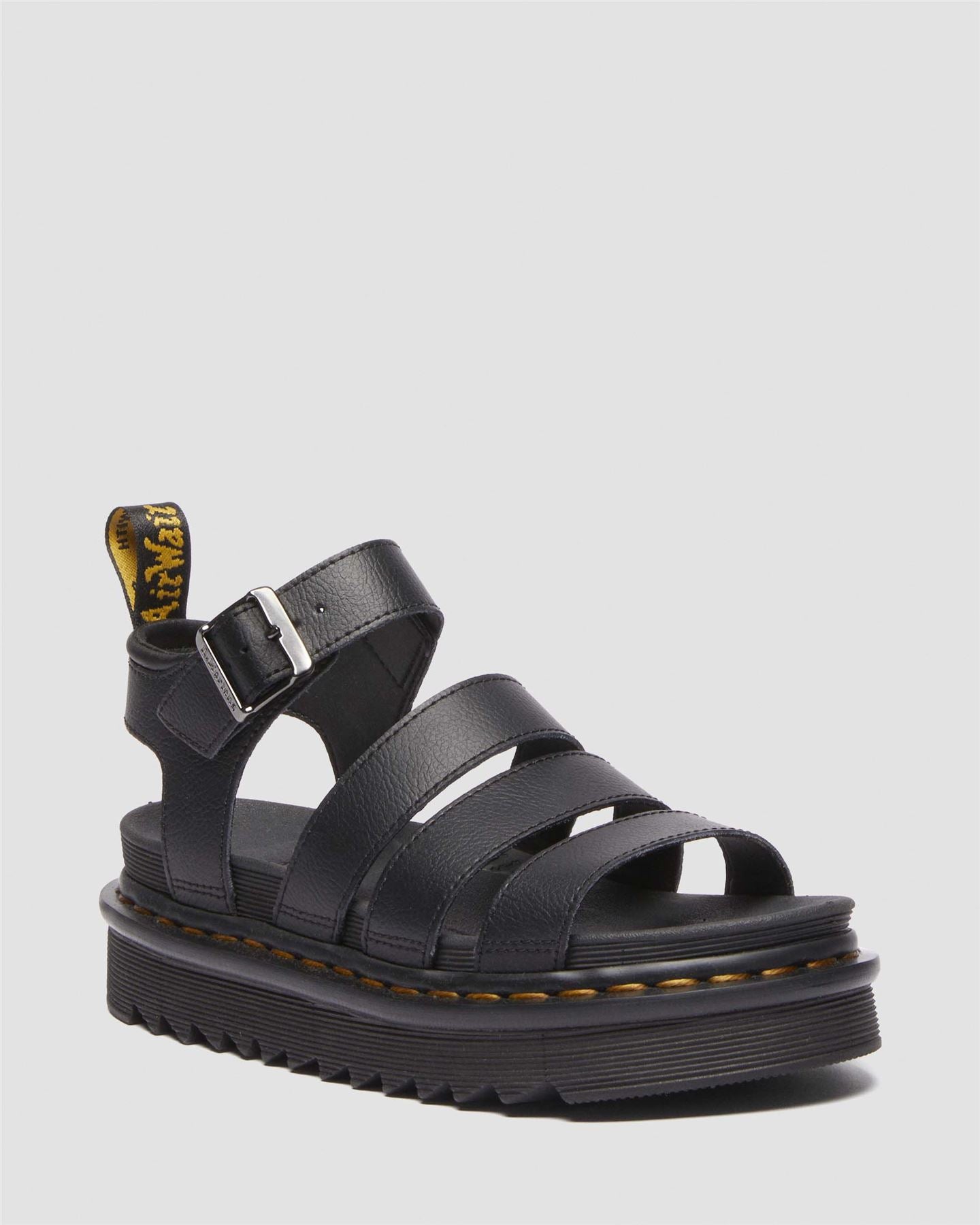 Dr. Martens Blaire Athena Damen Sandalen Aus Schwarzem Leder