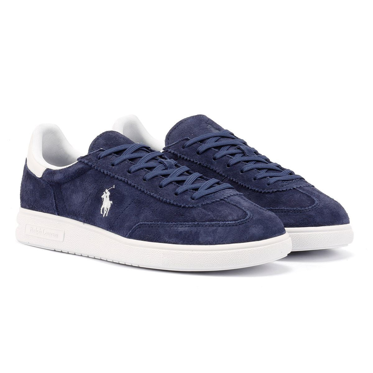Ralph Lauren Bedford Blaue Wildleder Sneaker